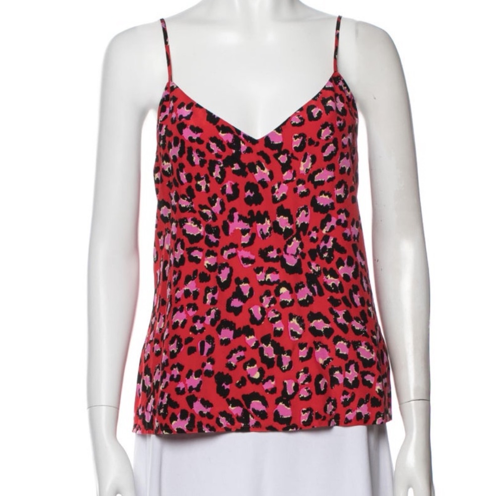 New with tags L’Agence leopard top, size extra small